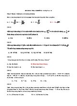 Đề kiểm tra Chương 4+5 môn Vật lý Lớp 12